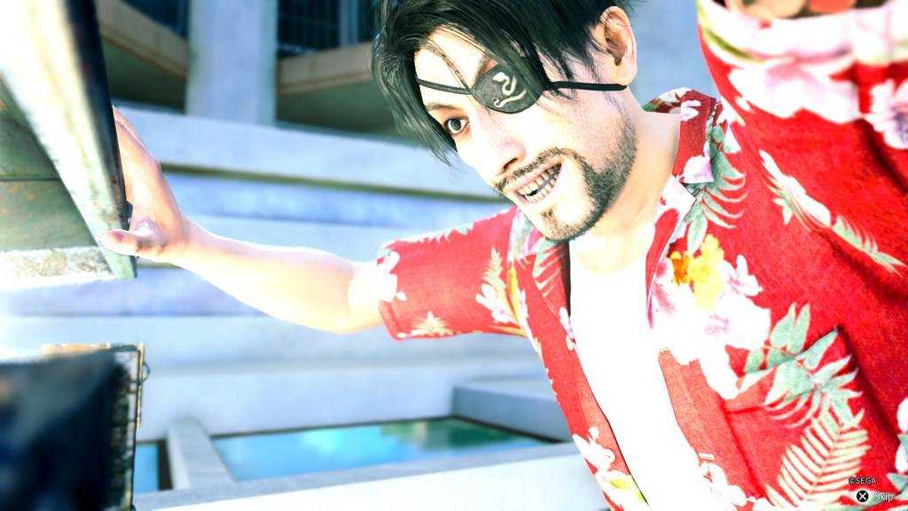 Goro abrindo tesouro em pirata yakuza em um artigo sobre como obter fundos rapidamente