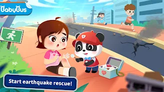 Baby Panda Earthquake Safety 4 Скриншот 0