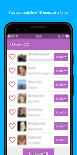 Unfollowers  &  Followers Ảnh chụp màn hình 2