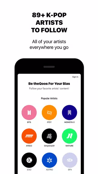 theQoos: K-Pop News, Friends, Music & Community 螢幕截圖 1