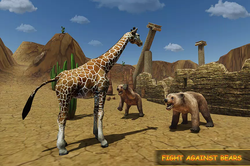 Giraffe Family Life Jungle Sim Screenshot 2