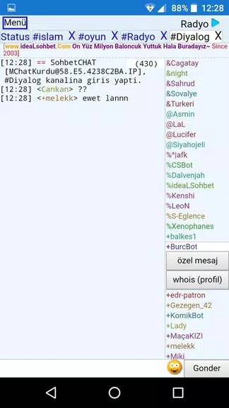 ChatKurdu Mobil Sohbet 螢幕截圖 1