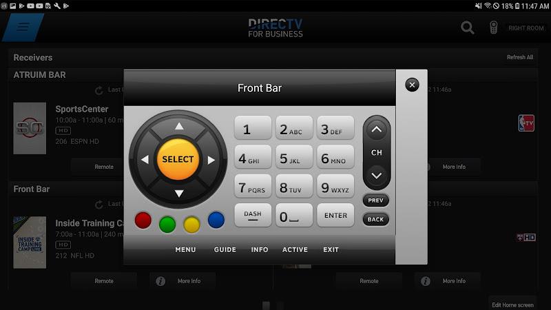 DIRECTV FOR BUSINESS Remote 스크린샷 1