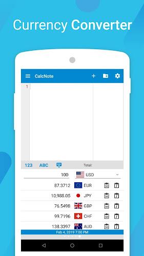 CalcNote - Notepad Calculator Capture d'écran 1