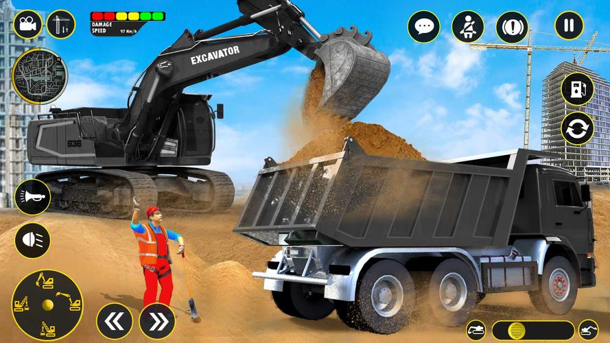 Heavy Excavator Simulator Game Captura de pantalla 0