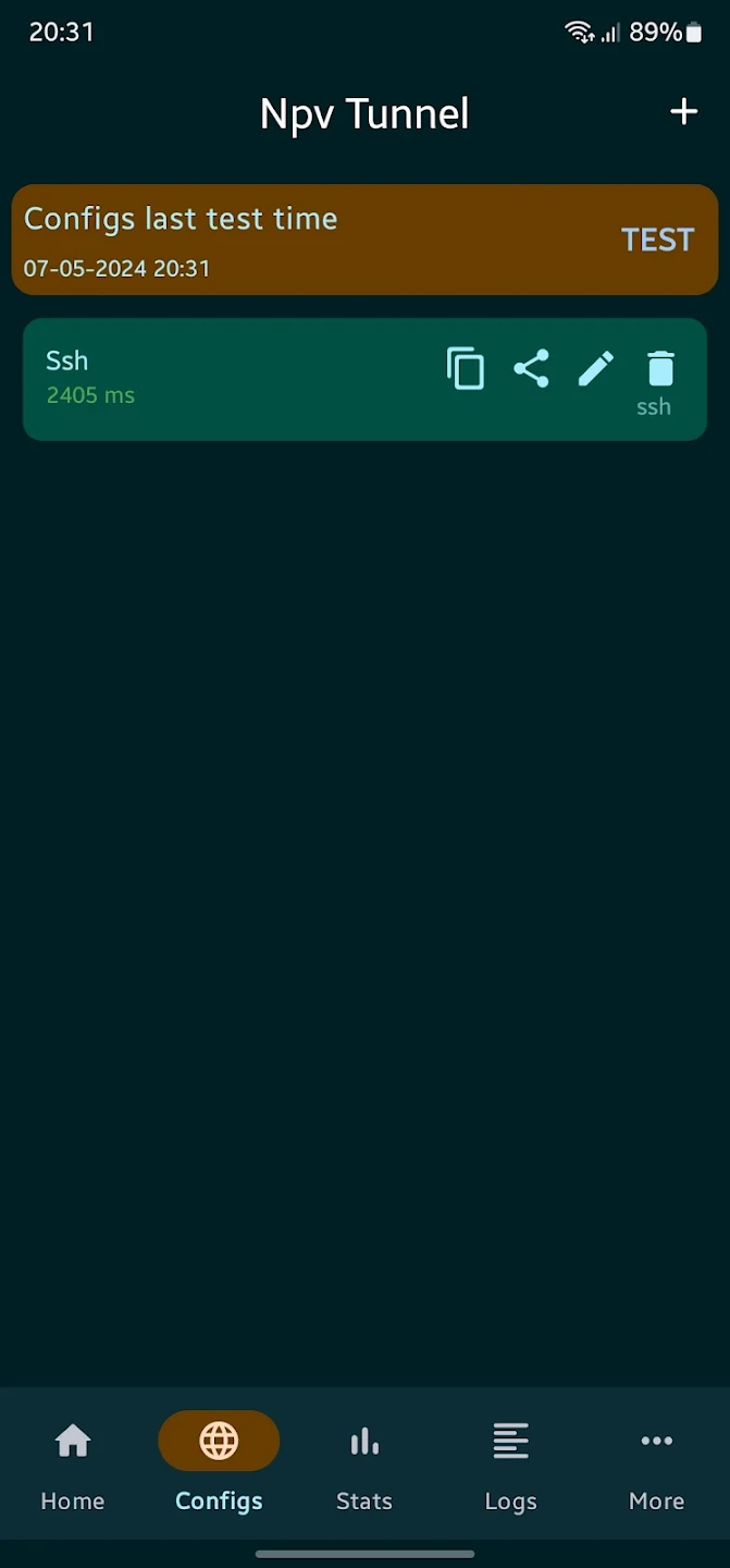 Npv Tunnel V2ray/Psiphon/SSH スクリーンショット 1