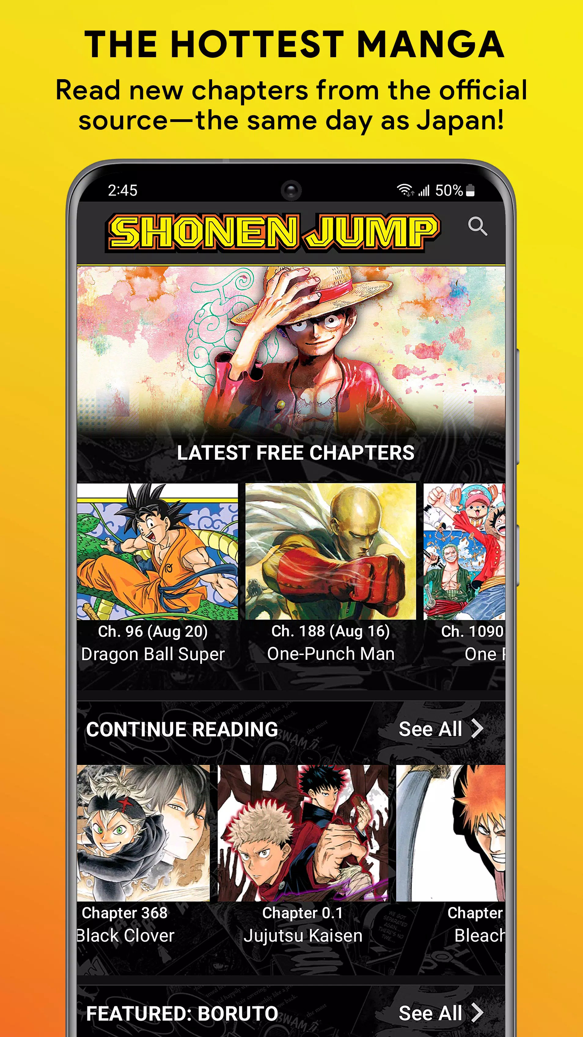 Shonen Jump Manga & Comics スクリーンショット 0