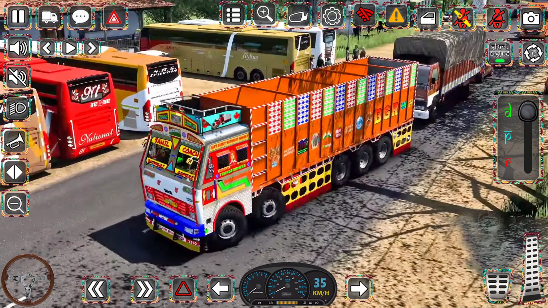 Indian Truck Driver Simulator Schermafbeelding 1