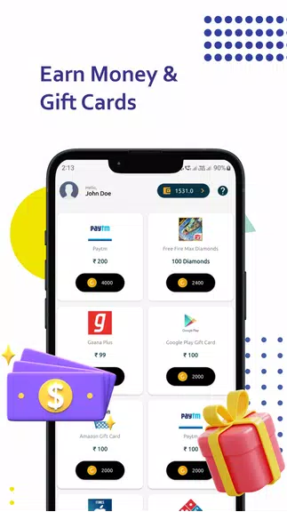 Schermata Earn Rewards & Cashback 0