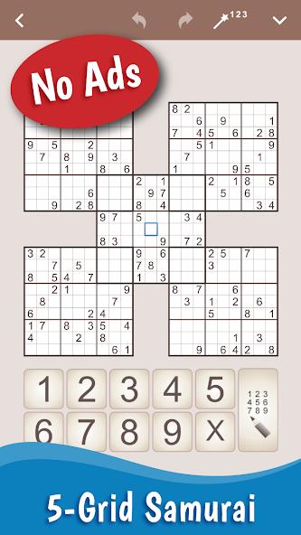 MultiSudoku: Samurai Sudoku Mod Ảnh chụp màn hình 0