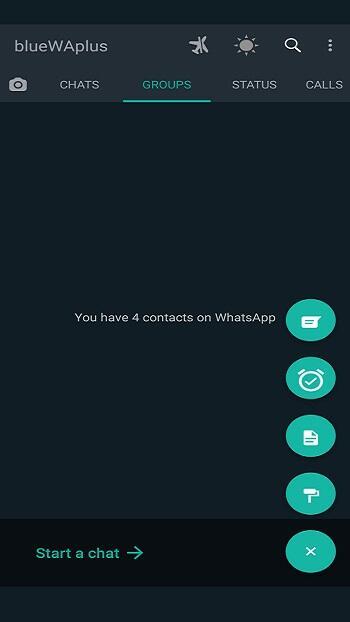 Blue WhatsApp Plus Скриншот 3