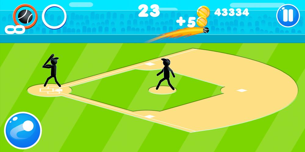 Stickman Baseball Tangkapan skrin 1