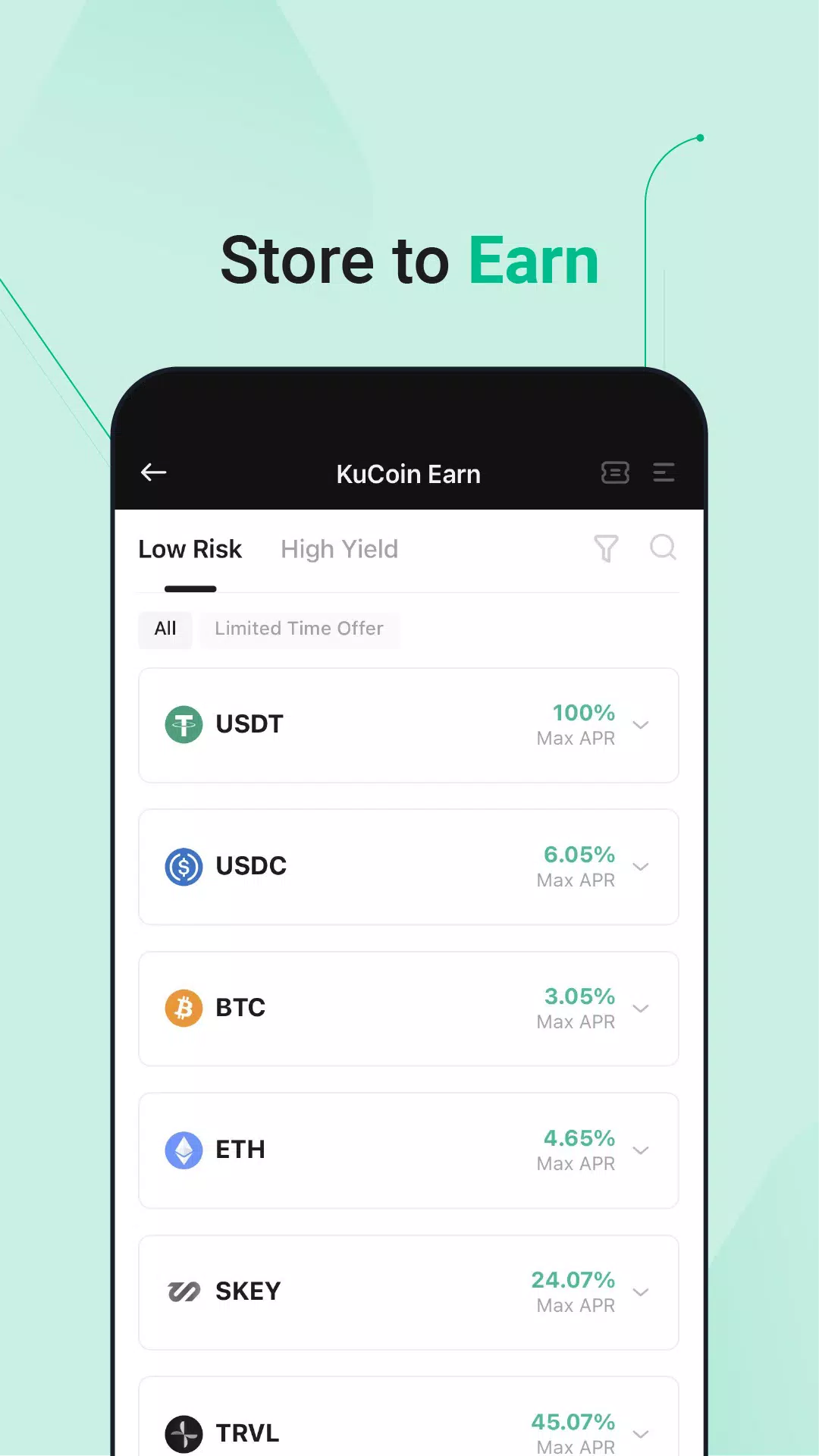 KuCoin - 比特幣BTC、以太坊ETH交易所 螢幕截圖 3