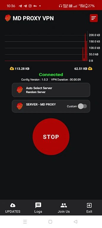 MD PROXY VPN Schermafbeelding 1