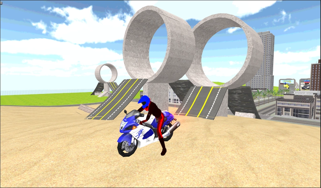 Motorbike Stunt Race 3D ภาพหน้าจอ 2