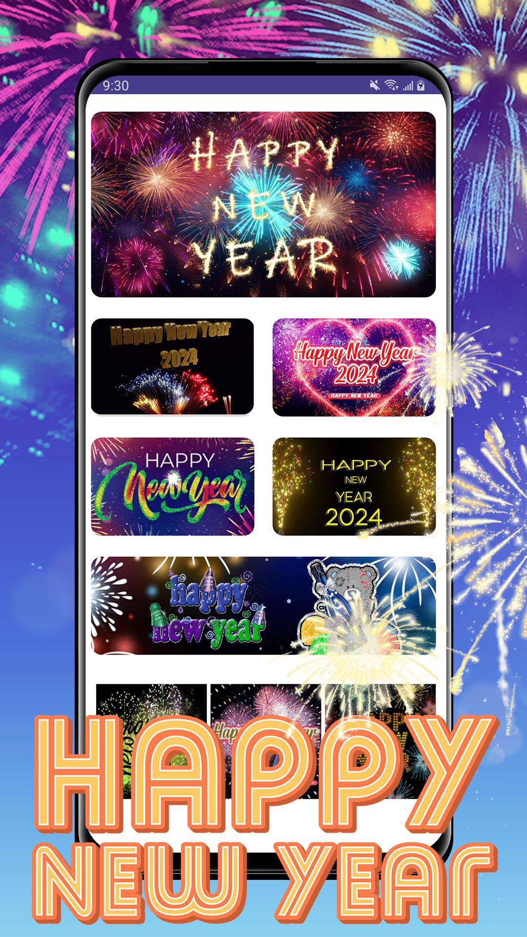 Happy New Year 2024 GIF Zrzut ekranu 0