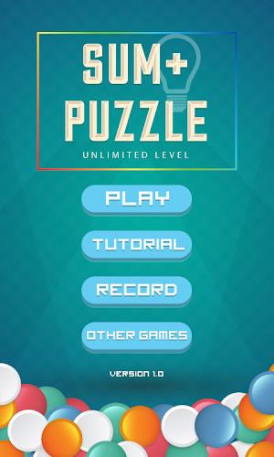 Sum+ Puzzle - Unlimited Level Capture d'écran 3