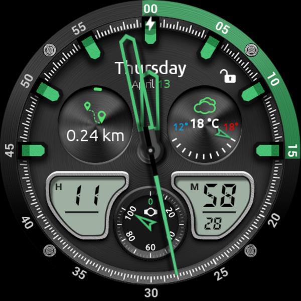 Fury Watch Face Tangkapan skrin 2