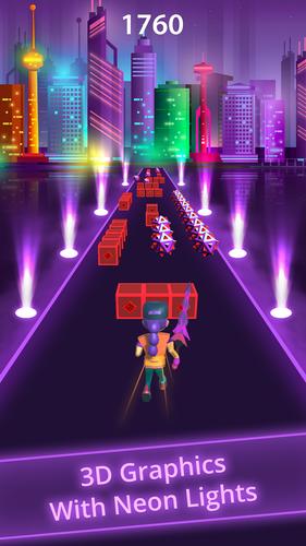 Blade Slash Runner on Beats 3D 螢幕截圖 3
