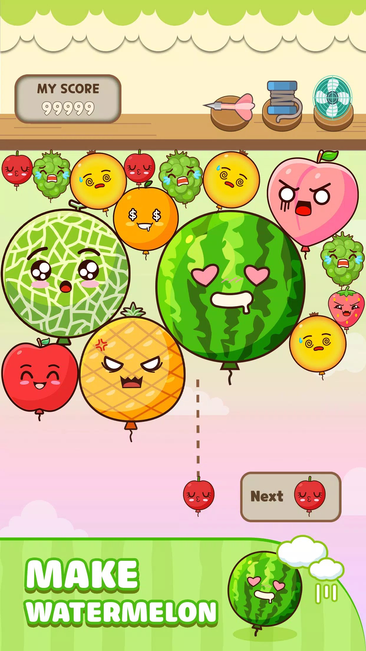 Melon Balloon: Fruit Merge スクリーンショット 2