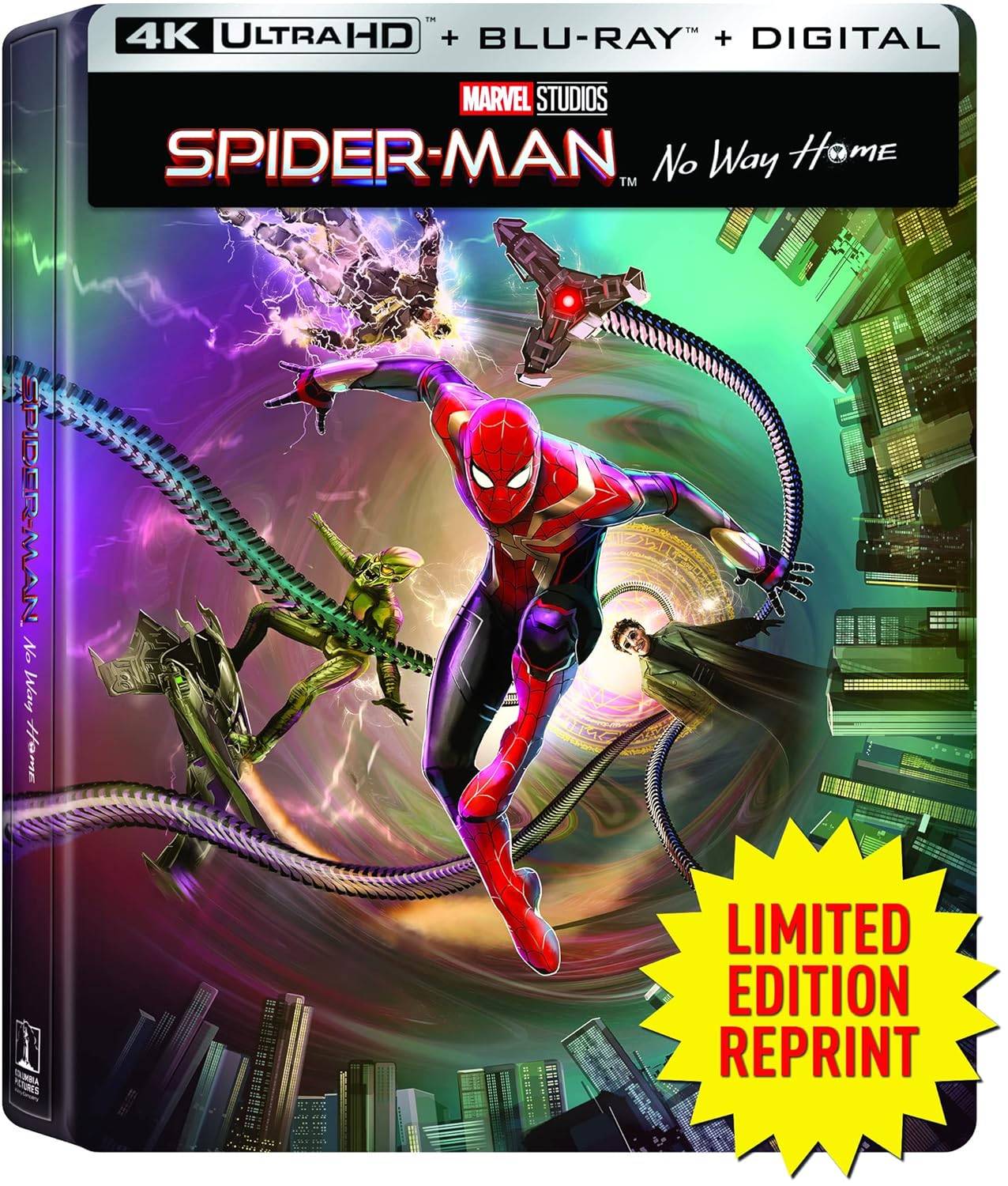 Spider-Man: အိမ်တွင်အဘယ်သူမျှမနေထိုင်မှု Edition SteelBook မရှိပါ