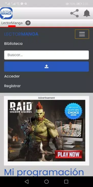 Lectormanga Captura de pantalla 2