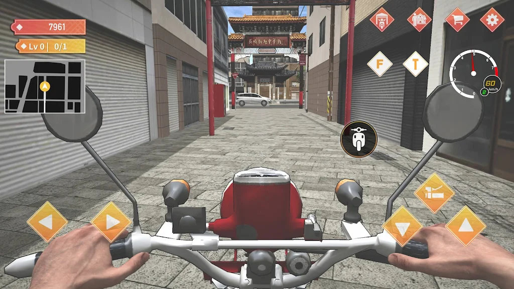 Japan Postman Moto Simulator Schermafbeelding 2