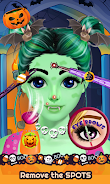 Cute Girl Halloween Makeup Art Schermafbeelding 2