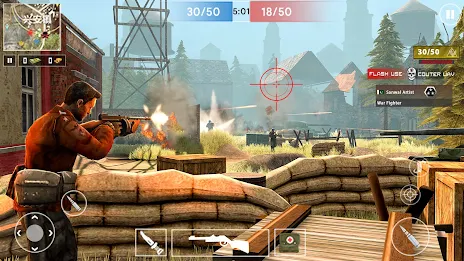 Gun Shooter Offline Game WW2: ภาพหน้าจอ 0