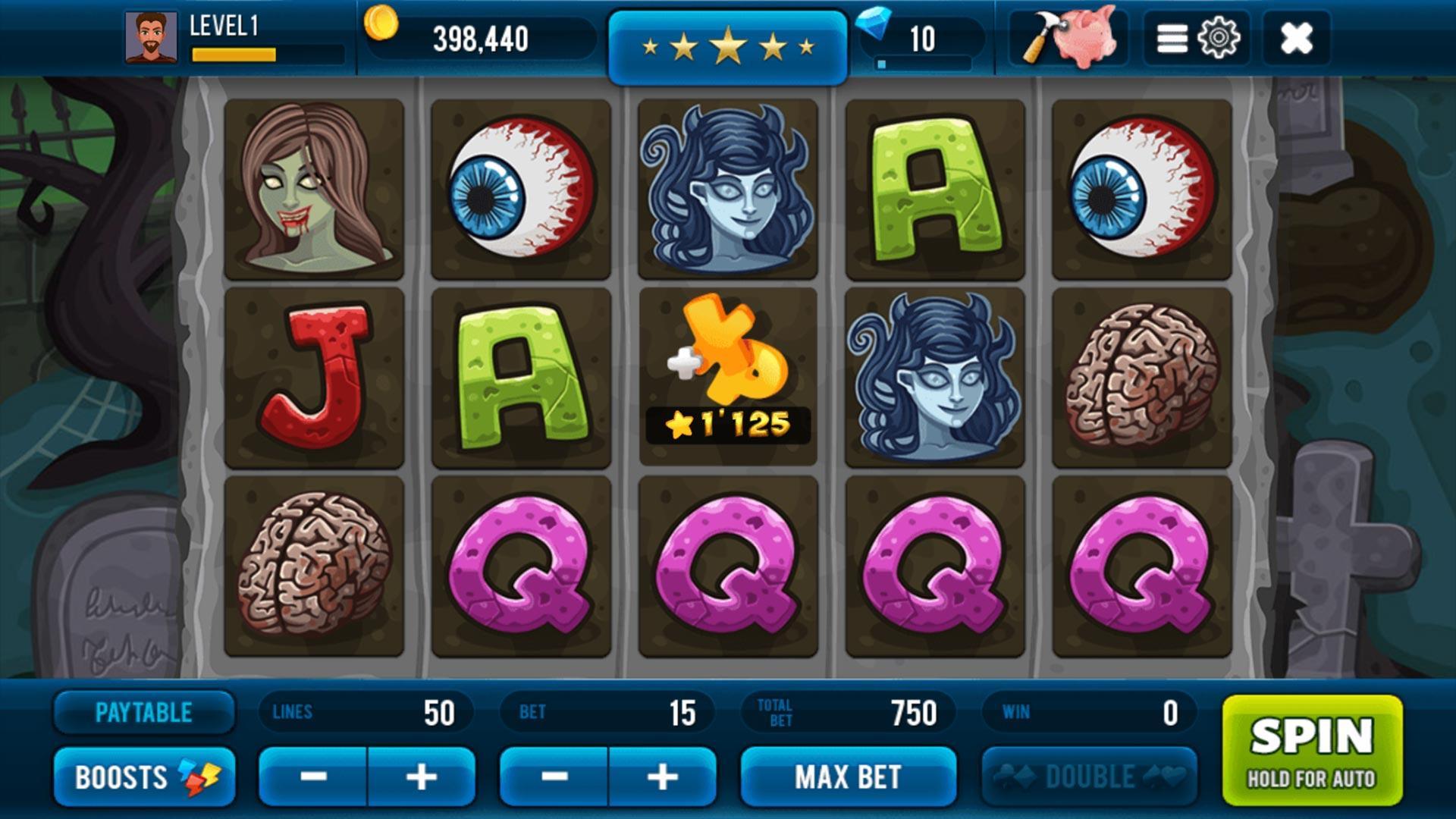 Zombie Casino Slot Machine Zrzut ekranu 1