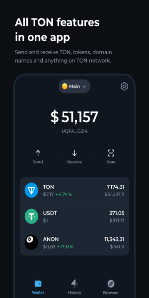 Tonkeeper-TON Wallet ภาพหน้าจอ 1