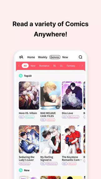 Lalatoon - Comics e Webtoons Captura de tela 1