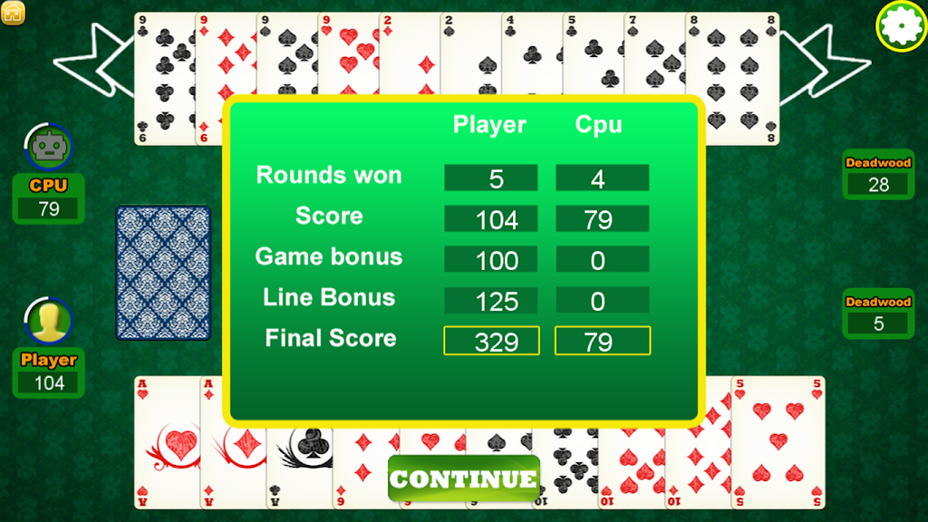 Gin Rummy Pabroton स्क्रीनशॉट 3