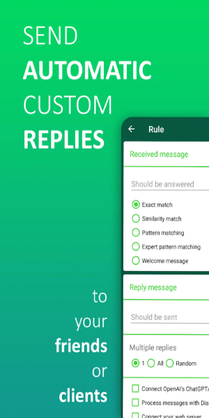 AutoResponder for WhatsApp ဖန်သားပြင်ဓာတ်ပုံ 2