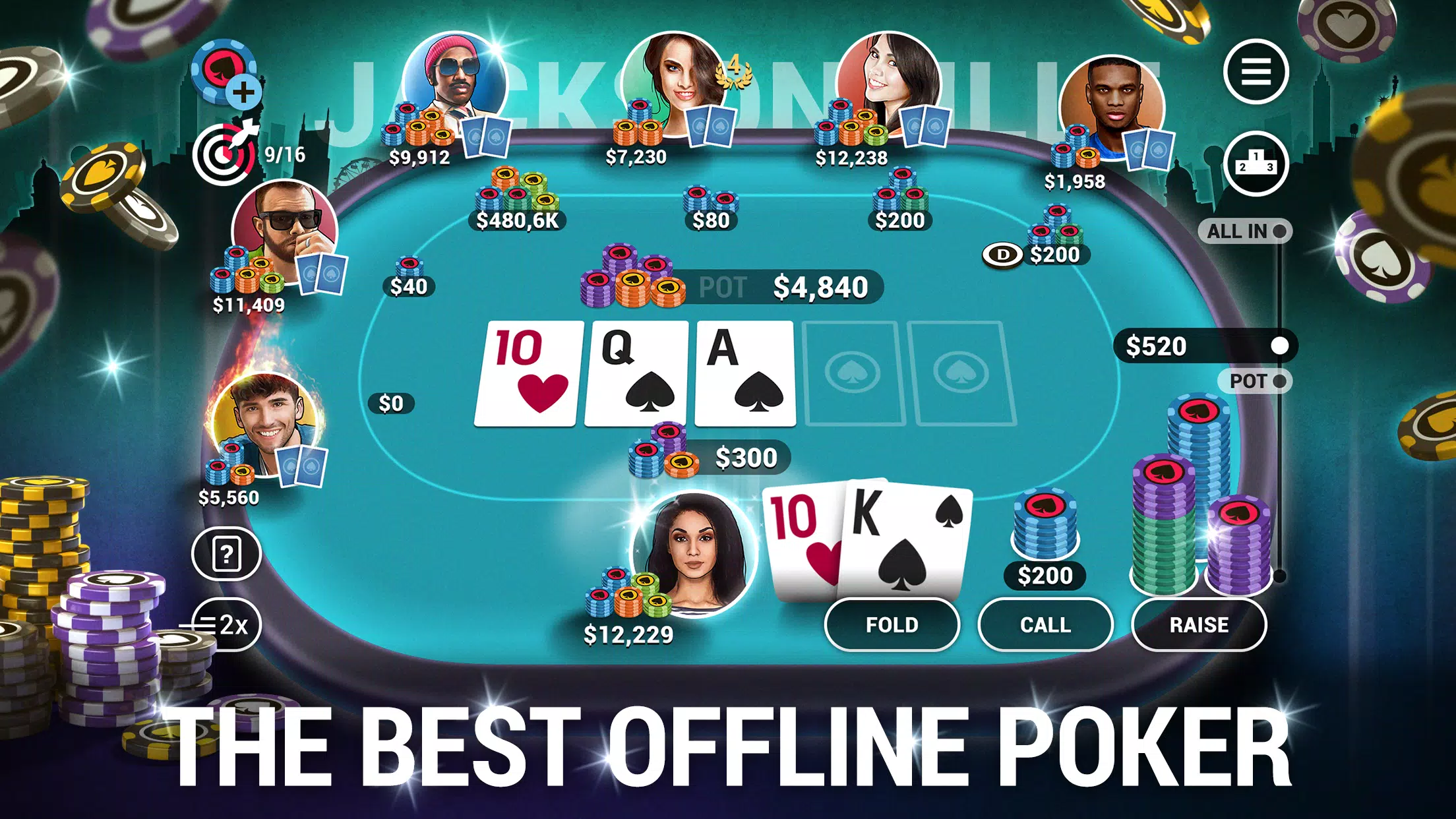 Poker World, Offline TX Holdem应用截图第0张