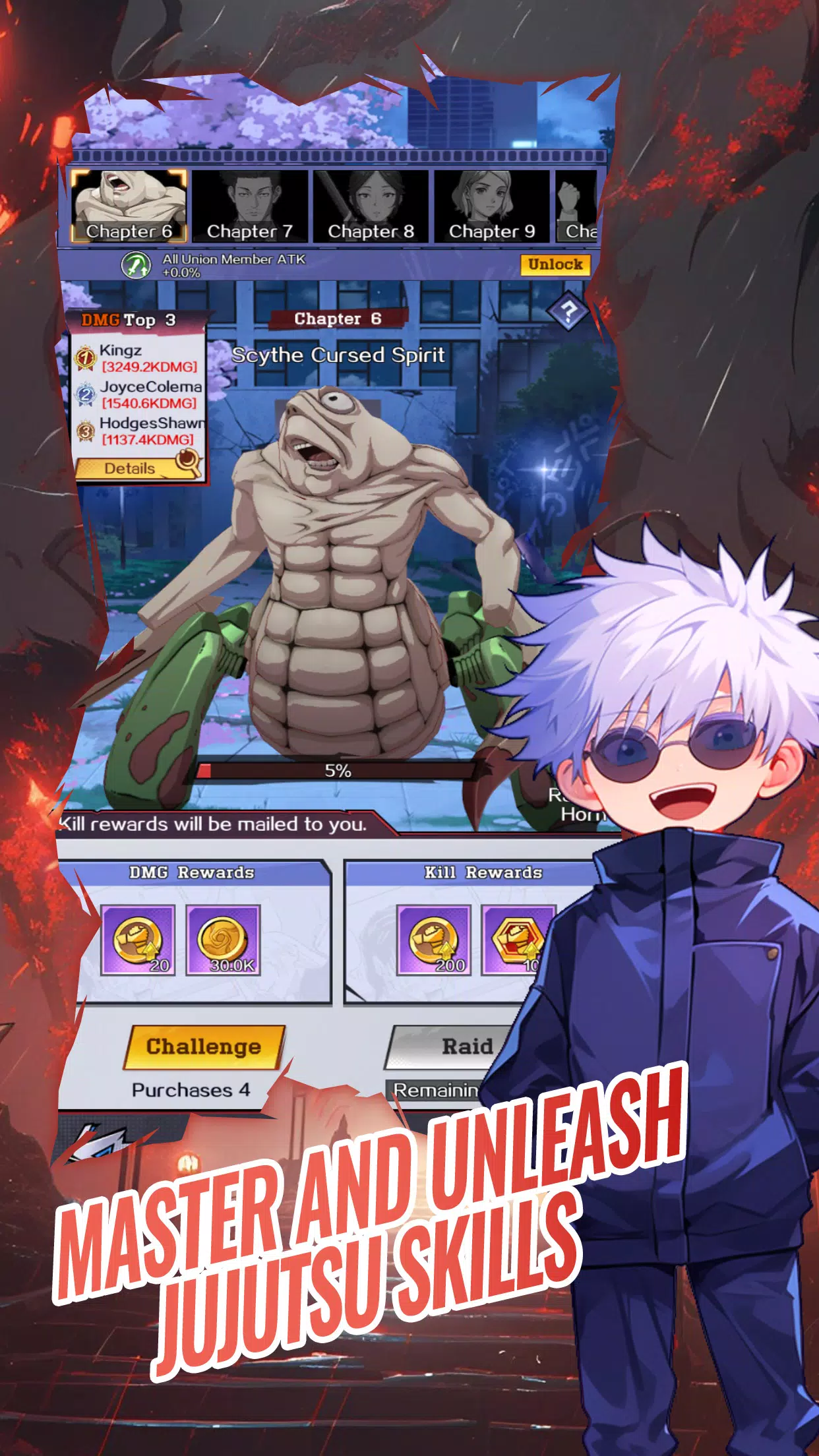 Jujutsu Masters: Cursed Rivals ဖန်သားပြင်ဓာတ်ပုံ 3