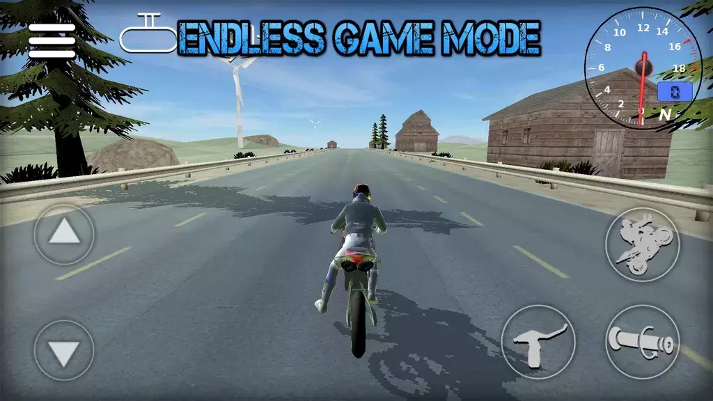 Wheelie Bike 3D game Schermafbeelding 2