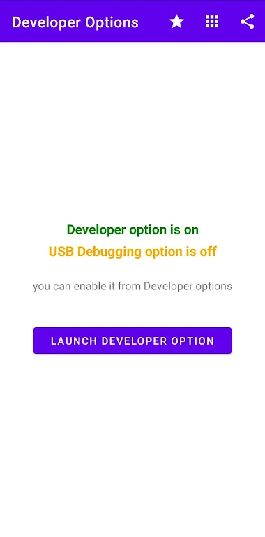 Developer Options 螢幕截圖 2