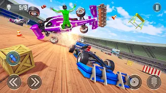 Formula Car Crash Mad Racing 螢幕截圖 0