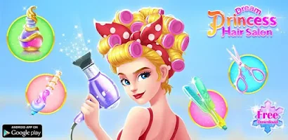 Princess Dream Hair Salon Schermafbeelding 0