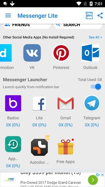 Messenger Pro Lite for Messages Capture d'écran 2