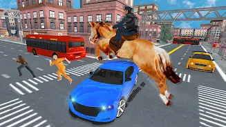 US Police Horse Criminal Chase Tangkapan skrin 3