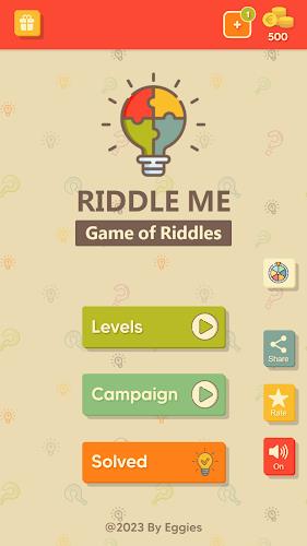 Schermata Riddle Me - A Game of Riddles 0