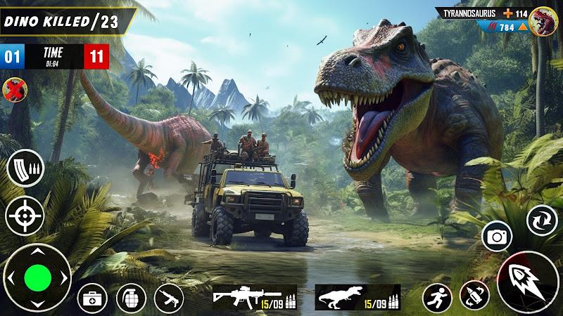 Wild Dinosaur Hunting Game Captura de tela 0