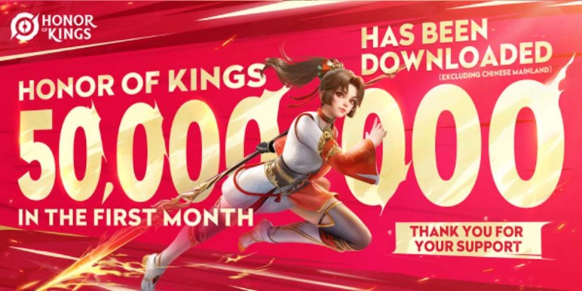 Honor of Kings supera la friolera de 50 millones de descargas desde su lanzamiento global 