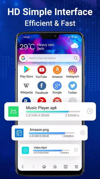 Navegador web: privacidad, luz Captura de pantalla 1