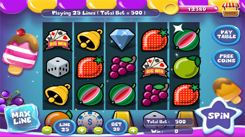 Slot Matchine IceCream - Vegas Casino Slot Games应用截图第0张
