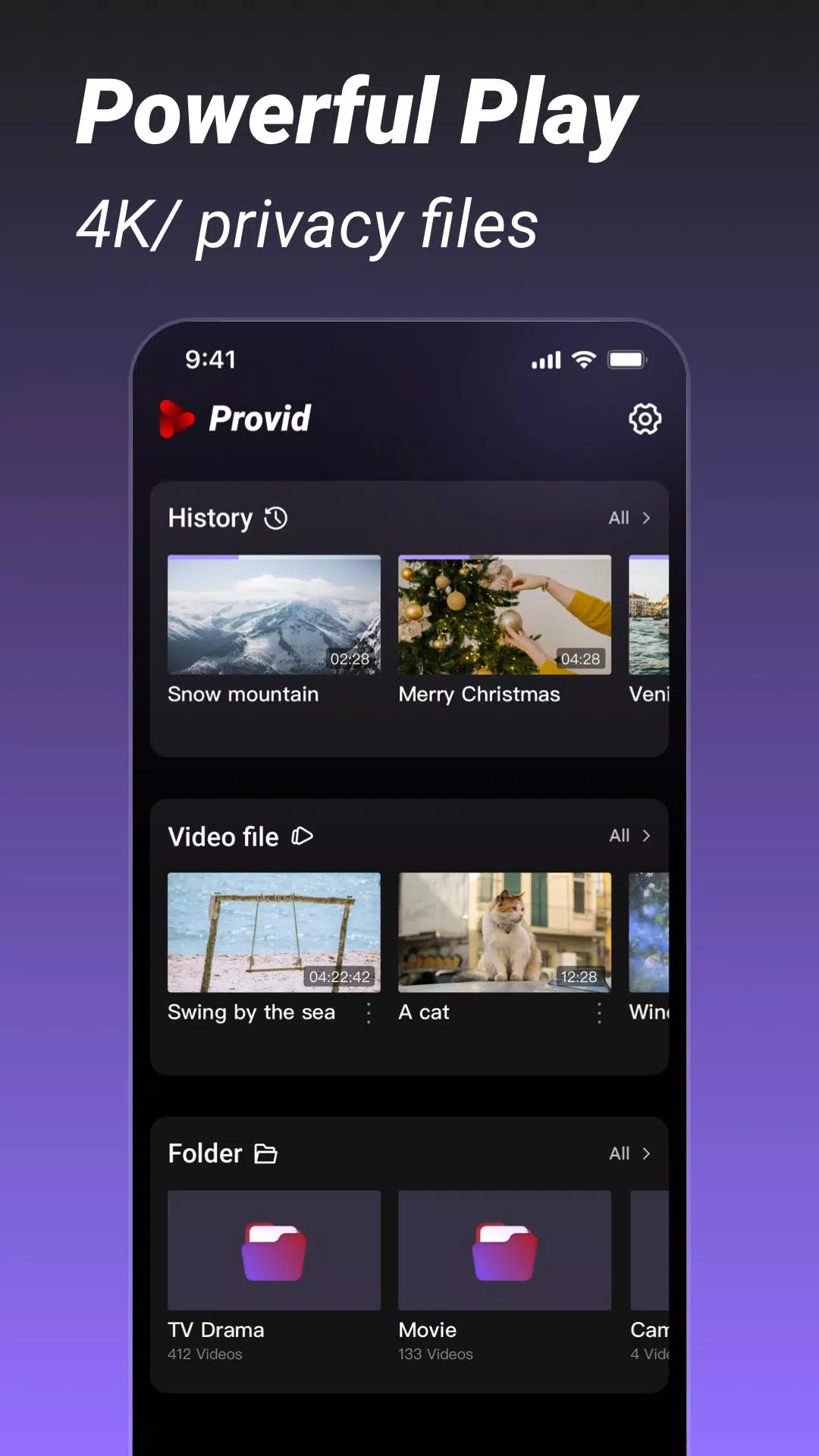 Provid - Video Player Ekran Görüntüsü 1