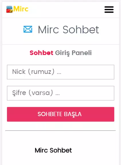 Mirc Sohbet Chat Odaları应用截图第0张