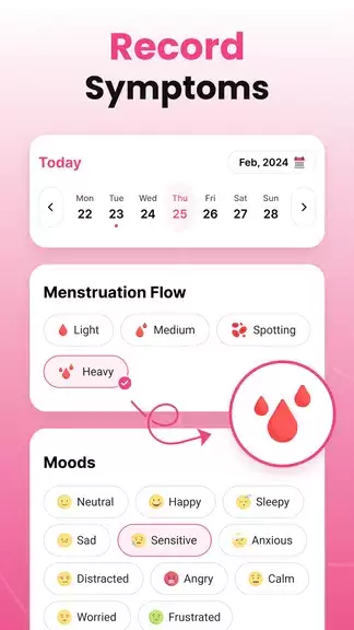 Period Tracker Ovulation Cycle 螢幕截圖 2